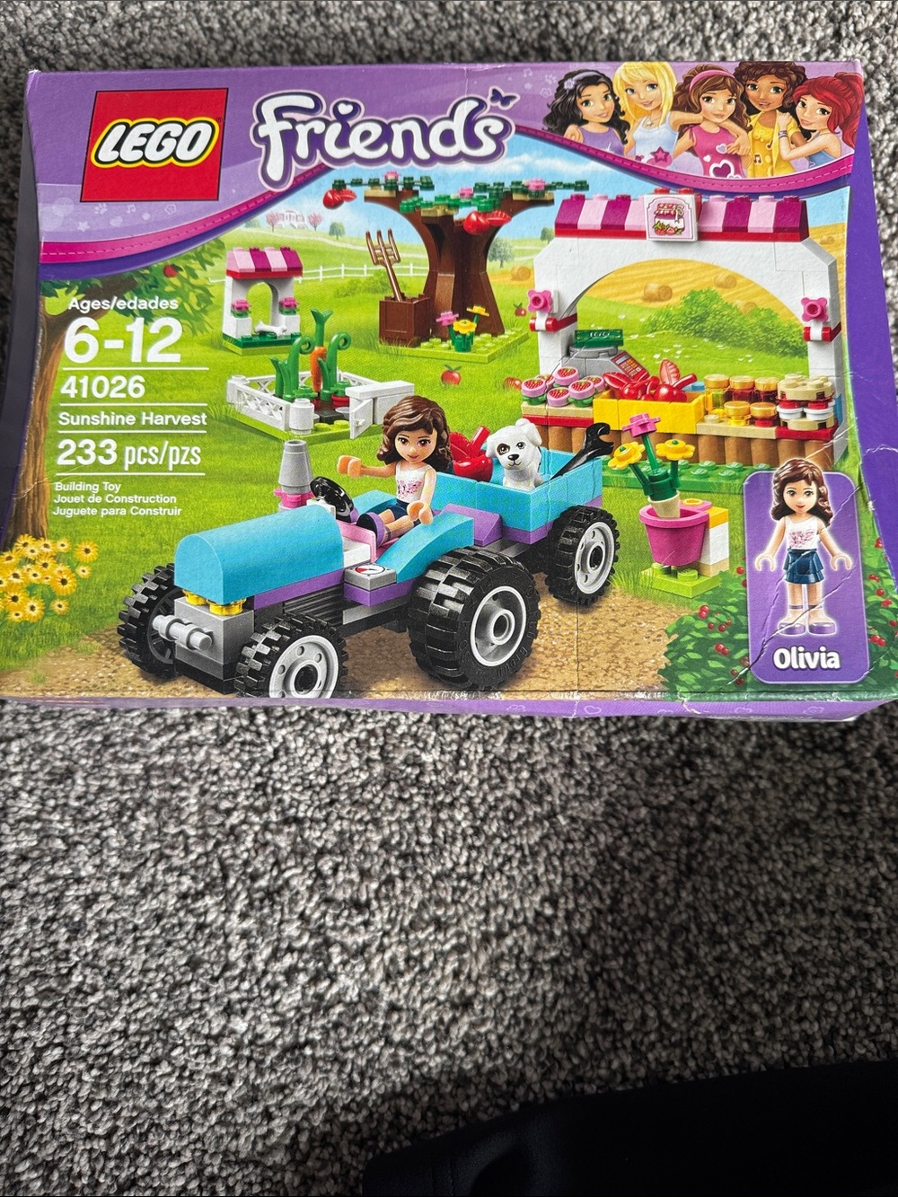 Lego Friends Olivia Sunshine Harvest Set - Purple, Pink, Blue, White - 41026